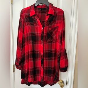 Long sleeve lightweight flannel shirt